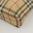 BURBERRY Nova Check Tote Bag PVC Beige Auth 121605-14