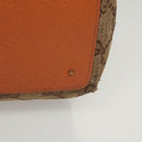 GUCCI GG Canvas Tote Bag Beige Silver 120840 Auth 121608-7