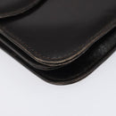 GUCCI Shoulder Bag Leather Brown Gold Auth 121613-15