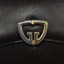 GUCCI Shoulder Bag Leather Brown Gold Auth 121613-18
