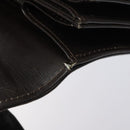 GUCCI Shoulder Bag Leather Brown Gold Auth 121613-10