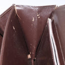 GUCCI Shoulder Bag Leather Brown Gold Auth 121613-22