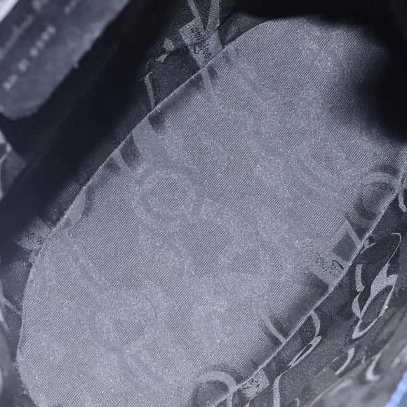 Salvatore Ferragamo Shoulder Bag Patent leather Blue Silver Auth 121614