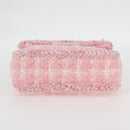CHANEL Chain Matelasse 2.55 Shoulder Bag Tweed Pink CC Auth 121623AM-7