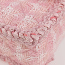 CHANEL Chain Matelasse 2.55 Shoulder Bag Tweed Pink CC Auth 121623AM-20