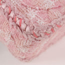 CHANEL Chain Matelasse 2.55 Shoulder Bag Tweed Pink CC Auth 121623AM-21