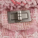 CHANEL Chain Matelasse 2.55 Shoulder Bag Tweed Pink CC Auth 121623AM-23