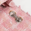 CHANEL Chain Matelasse 2.55 Shoulder Bag Tweed Pink CC Auth 121623AM-26