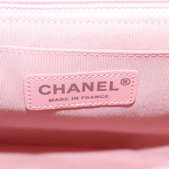 CHANEL Chain Matelasse 2.55 Shoulder Bag Tweed Pink CC Auth 121623AM