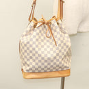 LOUIS VUITTON Damier Azur Noe Shoulder Bag N42222 LV Auth 121627-21