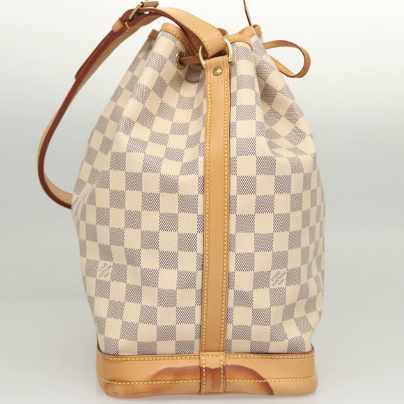 LOUIS VUITTON Damier Azur Noe Shoulder Bag N42222 LV Auth 121627