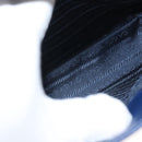 PRADA Shoulder Bag Safiano Leather Blue Gold Auth 121634-20