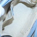 GUCCI Hand Bag Leather 2way Blue Gold 443089 Auth 121644-11