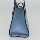 GUCCI Hand Bag Leather 2way Blue Gold 443089 Auth 121644-4