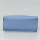 GUCCI Hand Bag Leather 2way Blue Gold 443089 Auth 121644-5