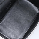 GUCCI Vanity Pouch Leather Black Silver Auth 121646-11