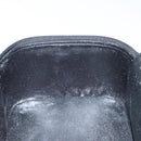 GUCCI Vanity Pouch Leather Black Silver Auth 121646-20