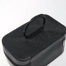 GUCCI Vanity Pouch Leather Black Silver Auth 121646-6