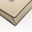 CELINE Chain Shoulder Bag Leather Gray Gold Auth 121648-15