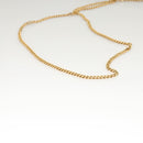 CELINE Chain Shoulder Bag Leather Gray Gold Auth 121648-7