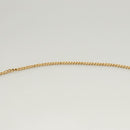 CELINE Chain Shoulder Bag Leather Gray Gold Auth 121648-8