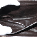 CELINE C Sulky Shoulder Bag Canvas Brown Gold Auth 121649-12