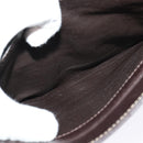 CELINE C Sulky Shoulder Bag Canvas Brown Gold Auth 121649-21
