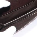 CELINE C Sulky Shoulder Bag Canvas Brown Gold Auth 121649-22