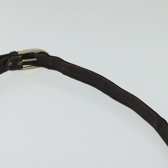 CELINE C Sulky Shoulder Bag Canvas Brown Gold Auth 121649