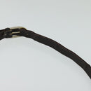 CELINE C Sulky Shoulder Bag Canvas Brown Gold Auth 121649-8