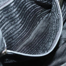 PRADA Shoulder Bag Nylon Khaki Silver Auth 121654-21