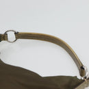 PRADA Shoulder Bag Nylon Khaki Silver Auth 121654-8