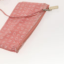 BVLGARI Logo Mania Tote Bag Canvas Pink Silver Auth 121657-22