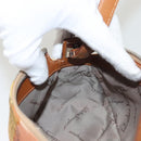 Salvatore Ferragamo Accessory Pouch Nylon Yellow Silver Auth 121659-19