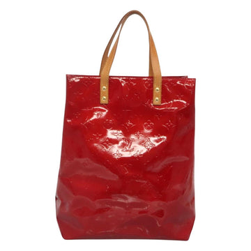 LOUIS VUITTON Monogram Vernis Reade MM Hand Bag Red Rouge M91086 LV Auth 121668 - 0