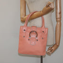 Salvatore Ferragamo Hand Bag Leather Orange Silver Auth 121670-22