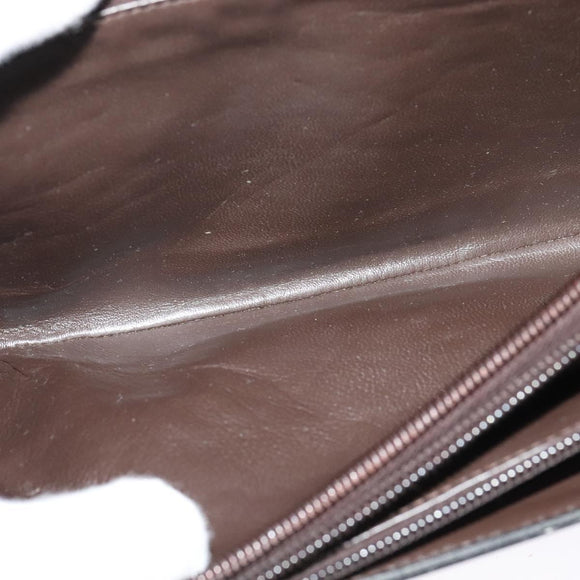 CELINE C Sulky Shoulder Bag Canvas Brown Gold Auth 121678