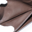 CELINE C Sulky Shoulder Bag Canvas Brown Gold Auth 121678-22