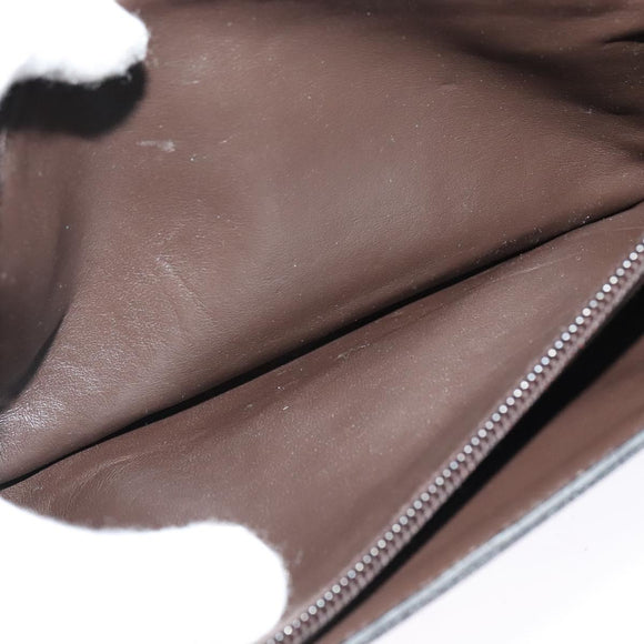 CELINE C Sulky Shoulder Bag Canvas Brown Gold Auth 121678