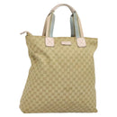 GUCCI GG Canvas Tote Bag Beige Gold 131233 Auth 121682-1