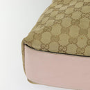 GUCCI GG Canvas Tote Bag Beige Gold 131233 Auth 121682-15