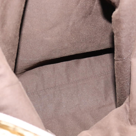 GUCCI GG Canvas Tote Bag Beige Gold 131233 Auth 121682