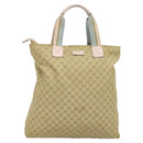 GUCCI GG Canvas Tote Bag Beige Gold 131233 Auth 121682-13