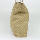 GUCCI GG Canvas Tote Bag Beige Gold 131233 Auth 121682-3