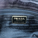 PRADA Chain Shoulder Bag Nylon Orange Gold Auth 121685-19