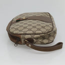 GUCCI GG Supreme Web Sherry Line Clutch Bag PVC Beige Gold 89 01 034 Auth 121699-3