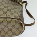 GUCCI GG Supreme Web Sherry Line Bag PVC Beige Gold 164 02 034 Auth 121700-16