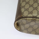 GUCCI GG Supreme Web Sherry Line Bag PVC Beige Gold 164 02 034 Auth 121700-8