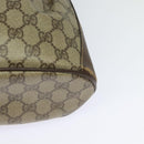 GUCCI GG Supreme Web Sherry Line Bag PVC Beige Gold 164 02 034 Auth 121700-17