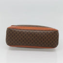 CELINE Macadam Canvas Hand Bag PVC Leather Brown Gold Auth 121702-5